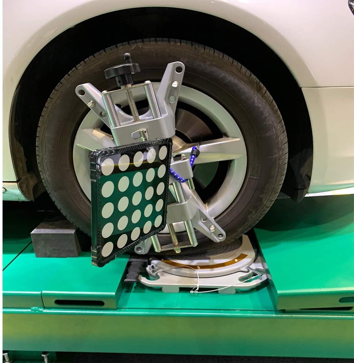 Pre-Assembled Wheel Alignment Plate for Cars and Trucks - Easiest Setup