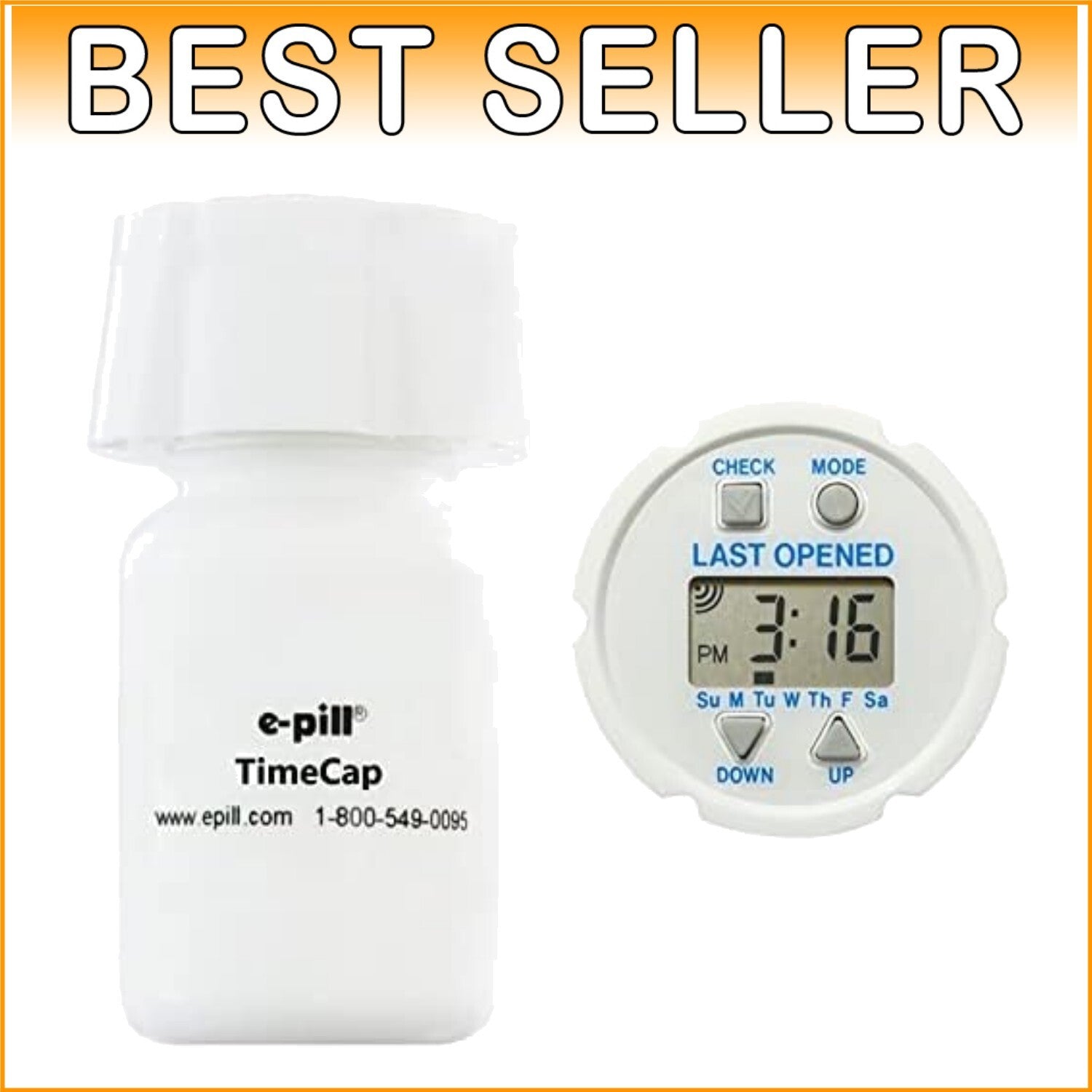 Reliable Medication Reminder Cap with Built-In Timer Display - Unisex Design