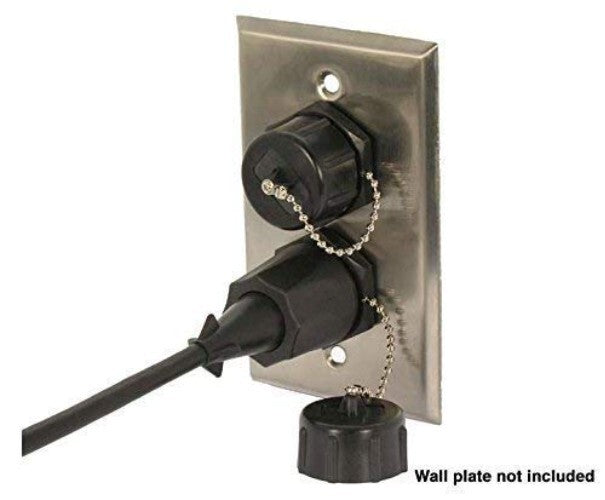 High-Quality Shielded RJ45 Female Coupler - 10 Pack with IP67 Water Protection