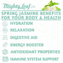 Load image into Gallery viewer, Intoxicating Organic Spring Jasmine Green Tea - 100 Silk Foil Bags Inside