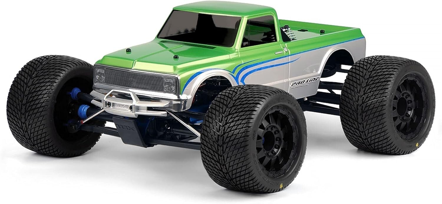 Customizable 1972 Chevy C10 RC Truck Body - Includes Decals & Overspray Film