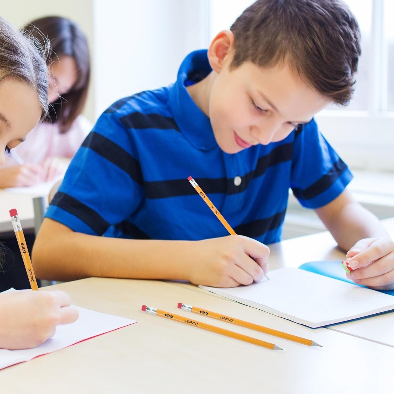 576 Count Yellow Wood-Cased HB Pencils - Pre-Sharpened for Effortless Writing