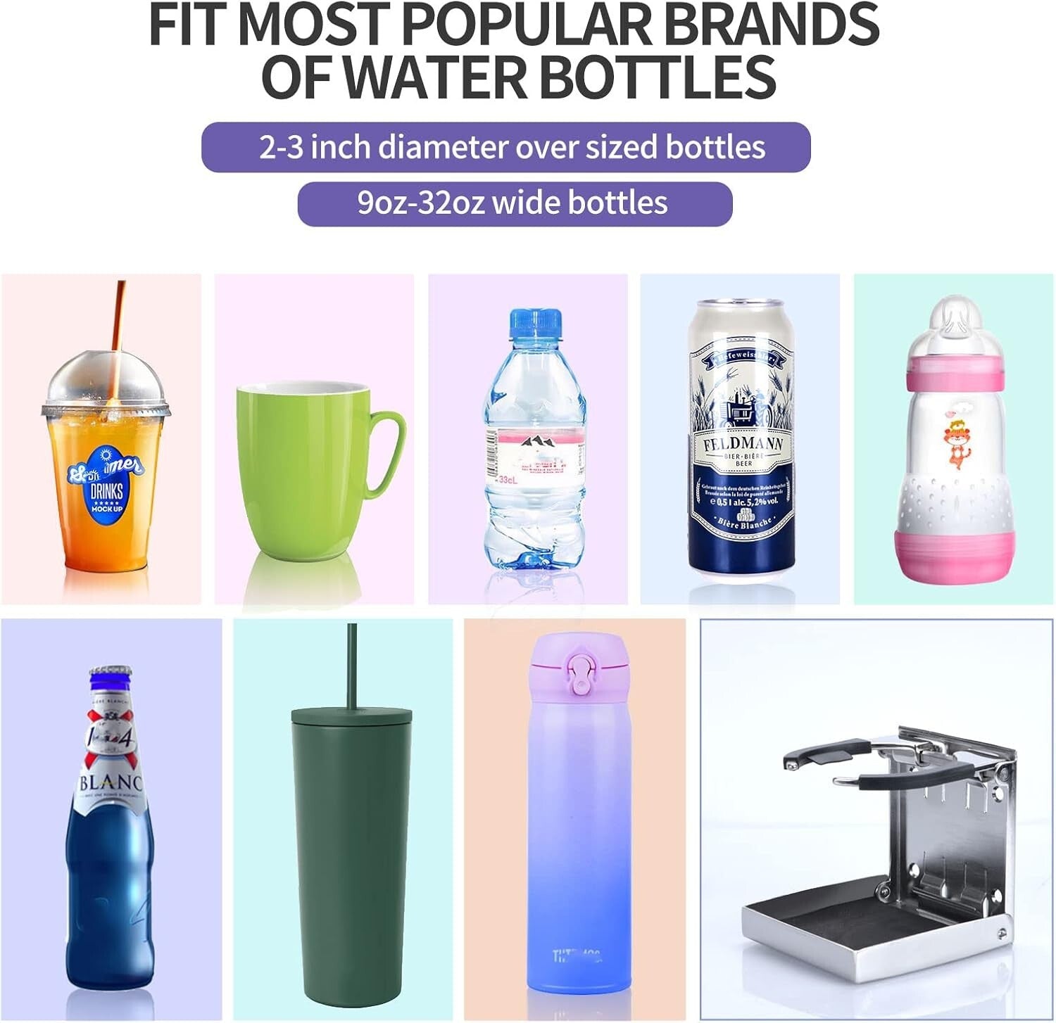 Space-Saving Folding Cup Holders in Stainless Steel – Perfect for RV and Home