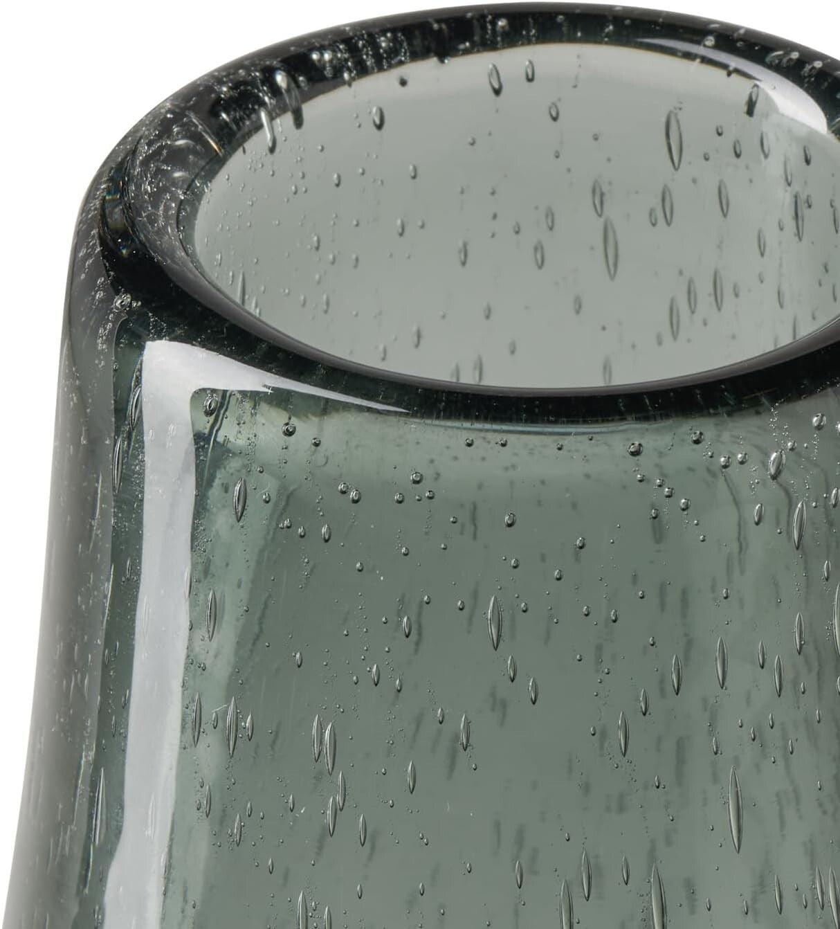 Unique 11" Blue Glass Centerpiece Vase - Perfect for Contemporary Interiors