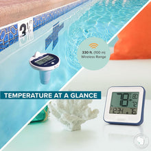 Load image into Gallery viewer, Wireless Pool Thermometer with Indoor LCD Display - 330ft Range &amp; App Ready