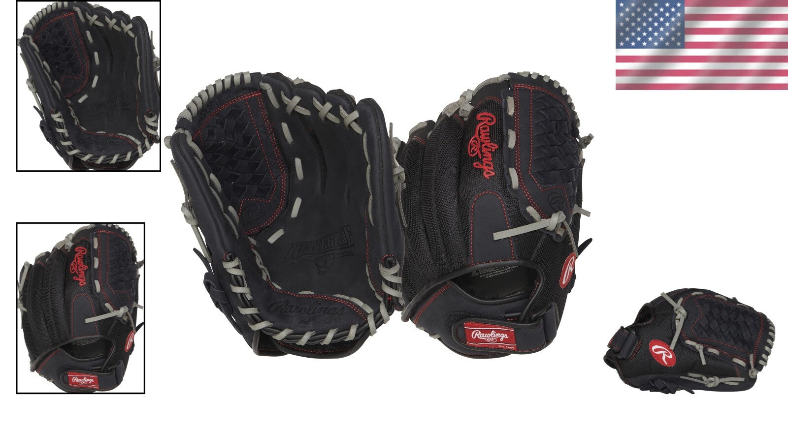 Game-Ready Renegade 12" Softball Glove with Cushioned Palm for Impact Protection