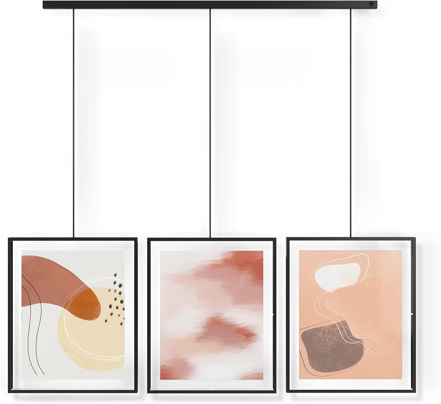 Versatile Wall Frame Set for Multi-Photo Display - Ideal for Living Spaces