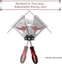 Load image into Gallery viewer, Adjustable 90° Right Angle Clamps - Perfect for DIY Projects &amp; Professional Use