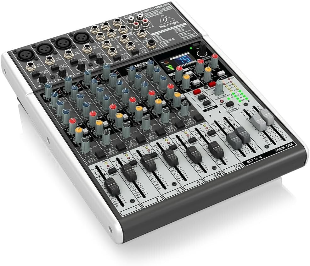 Versatile USB Mixer with 12 Channels, EQ, and Built-in Effects for Musicians