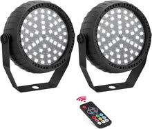 Load image into Gallery viewer, Vibrant 54 LED Strobe Lights - Remote &amp; Sound Activated for Ultimate Party Vibes
