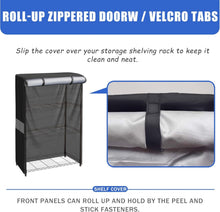 Load image into Gallery viewer, 600D Heavy-Duty Waterproof Dustproof Rack Cover with Zipper - 48"W x 24"D x 72"H