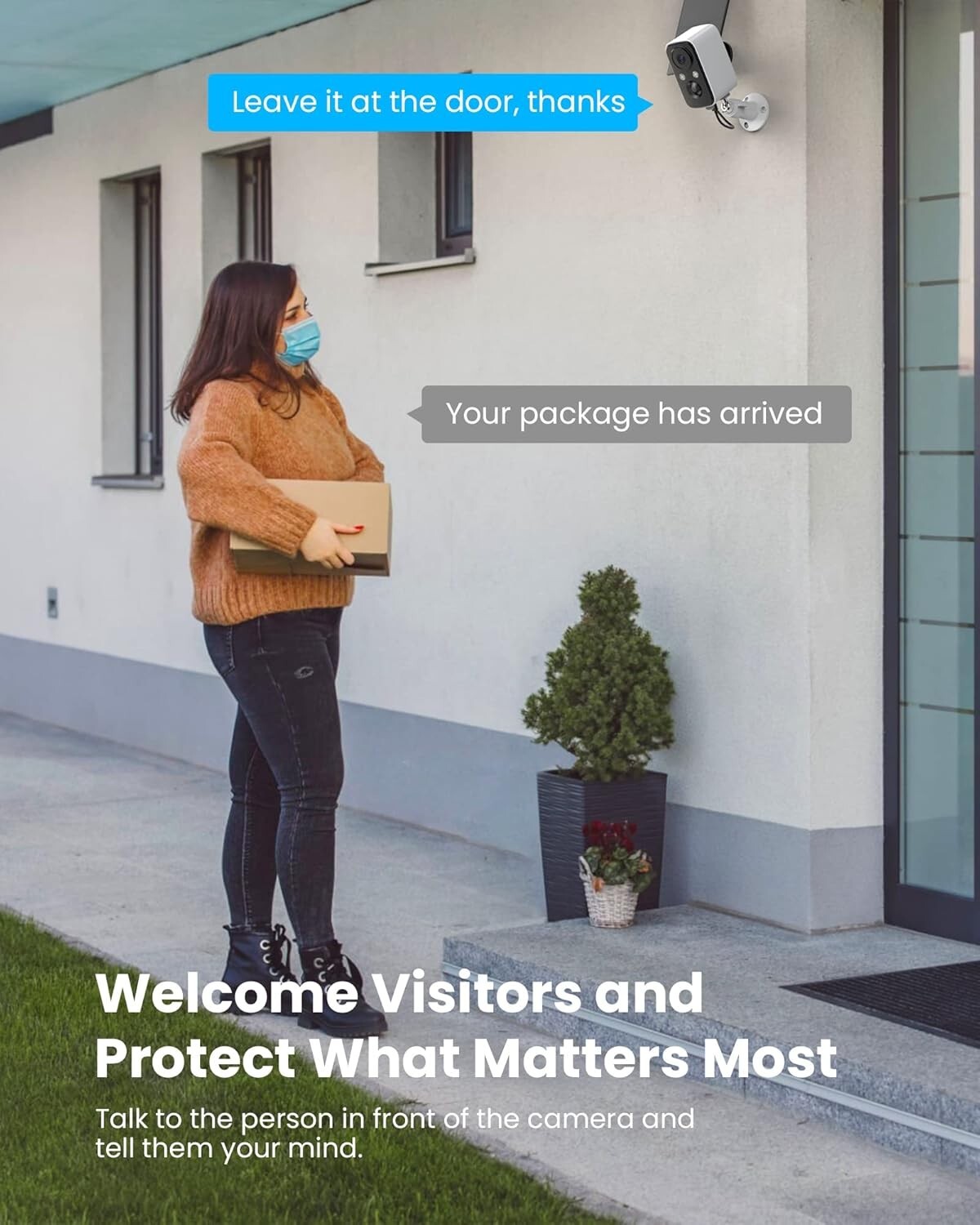 Advanced Wireless Security Camera Set with Color Night Vision & Alarms - 2Packs