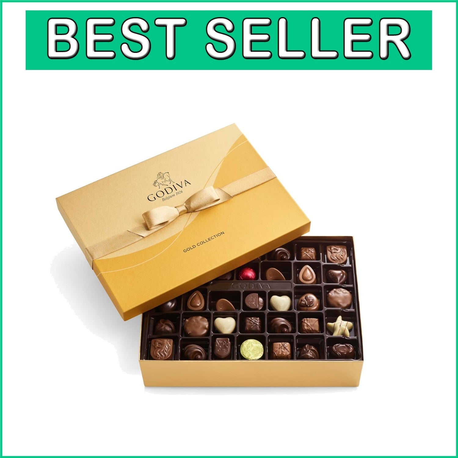 Elegant 72pc Assorted Chocolate Gift Box – Belgian Milk, Dark & White Varieties