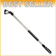 Load image into Gallery viewer, Ergonomic 36” Garden Hose Wand - Zinc Alloy with Thumb Control &amp; 10 Patterns