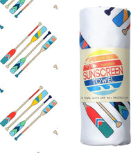 Load image into Gallery viewer, UPF 50+ Childrens Beach Towel with Hood - Compact &amp; Travel-Friendly Design