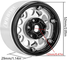 Load image into Gallery viewer, CNC Machined 1.9 Beadlock Wheels with Negative Offset for Axial VS4-10 &amp; MST