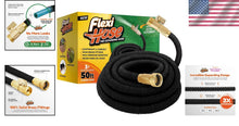 Load image into Gallery viewer, Durable 50ft Water Hose with Heavy-Duty Brass Connectors - Perfect for Gardening