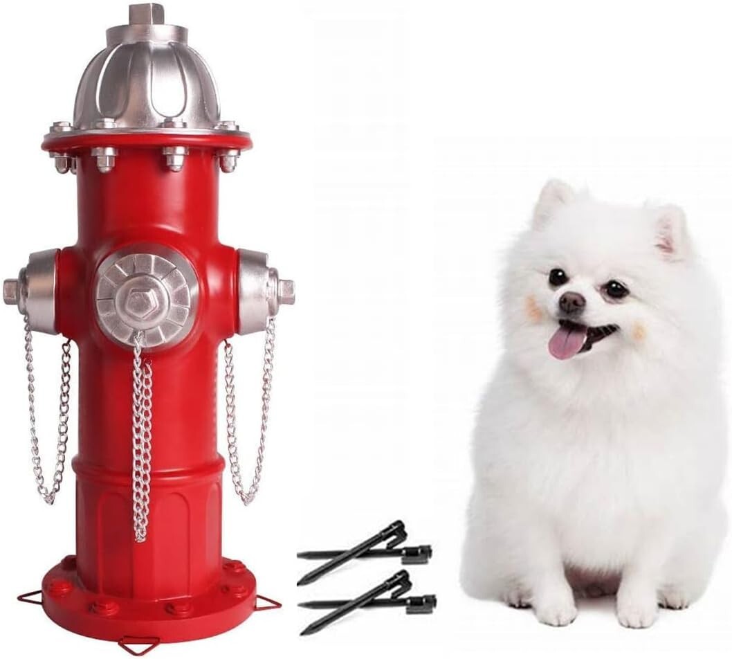 Freestanding Fire Hydrant Statue - Ideal Potty Training for Puppies and Dogs