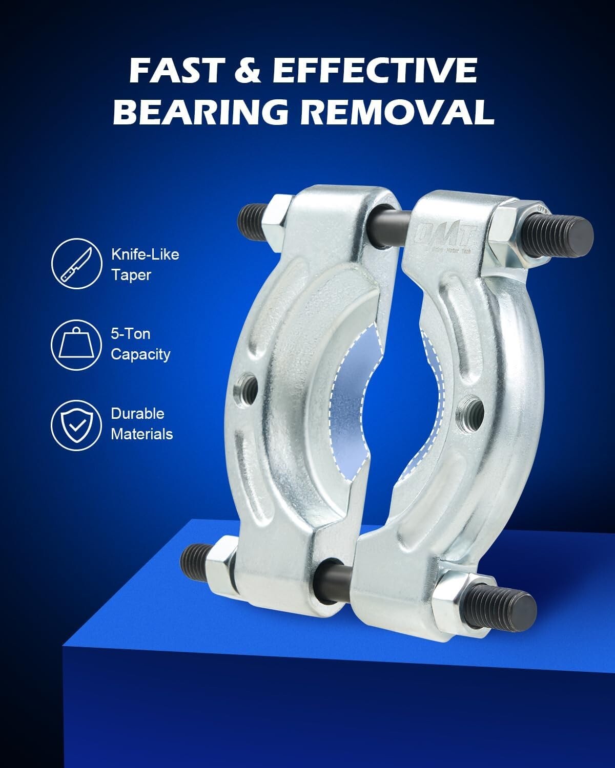 Versatile Pinion Wheel Bearing Separator Tool Kit with Compact Storage Case