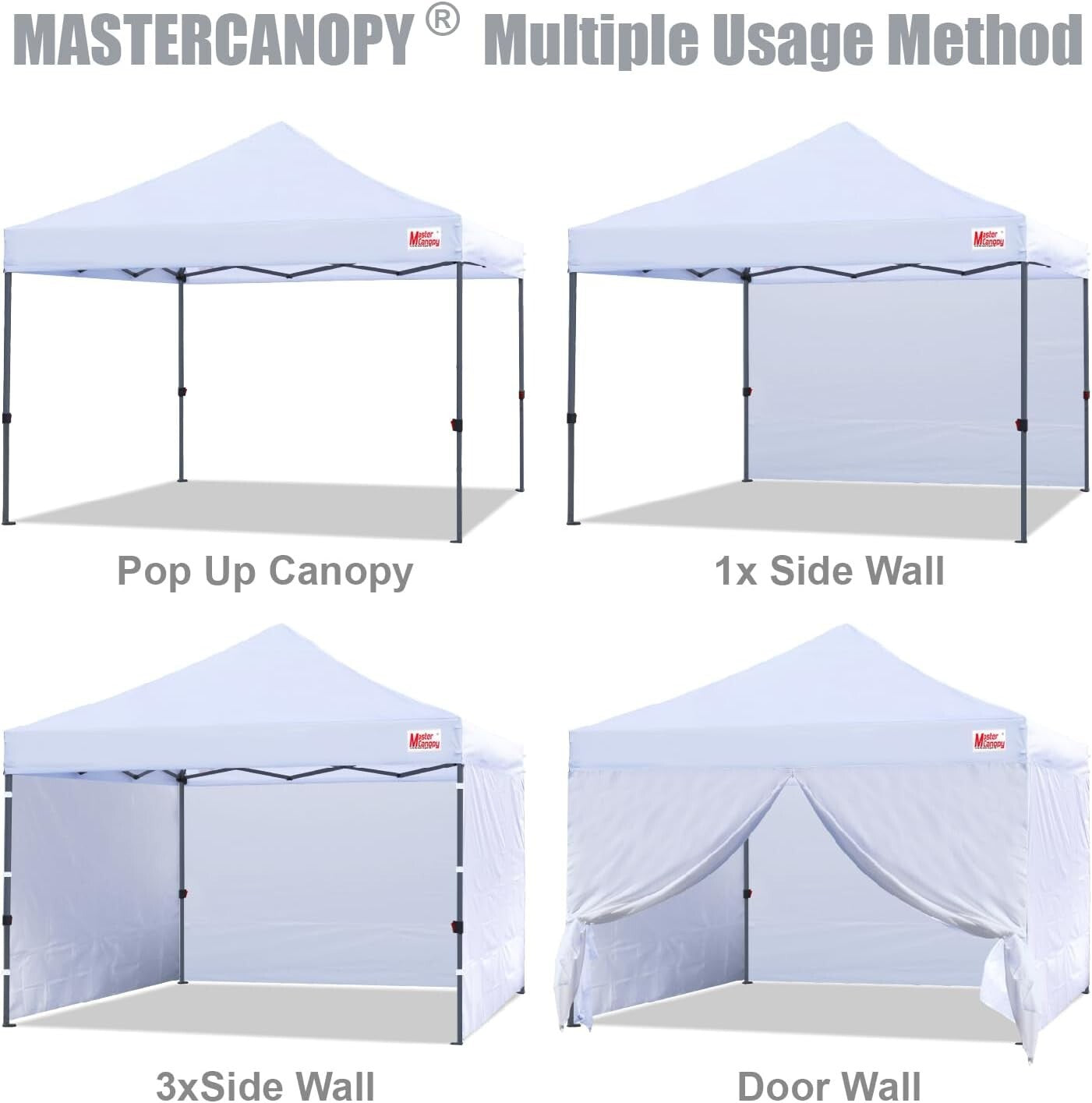 Spacious Heavy-Duty 10x10 Canopy Tent with Multiple Sidewalls for Events