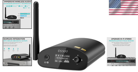 Bluetooth HiFi Receiver with Low Latency & Volume Control for Optimal Sound