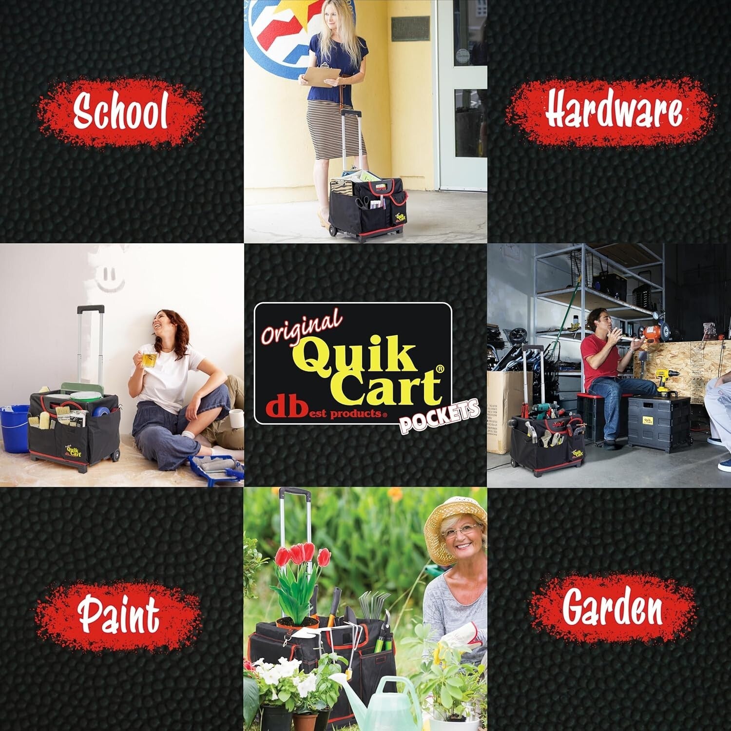 Multi-Purpose Quik Cart Pockets Sport - Perfect for Gardening and Housekeeping