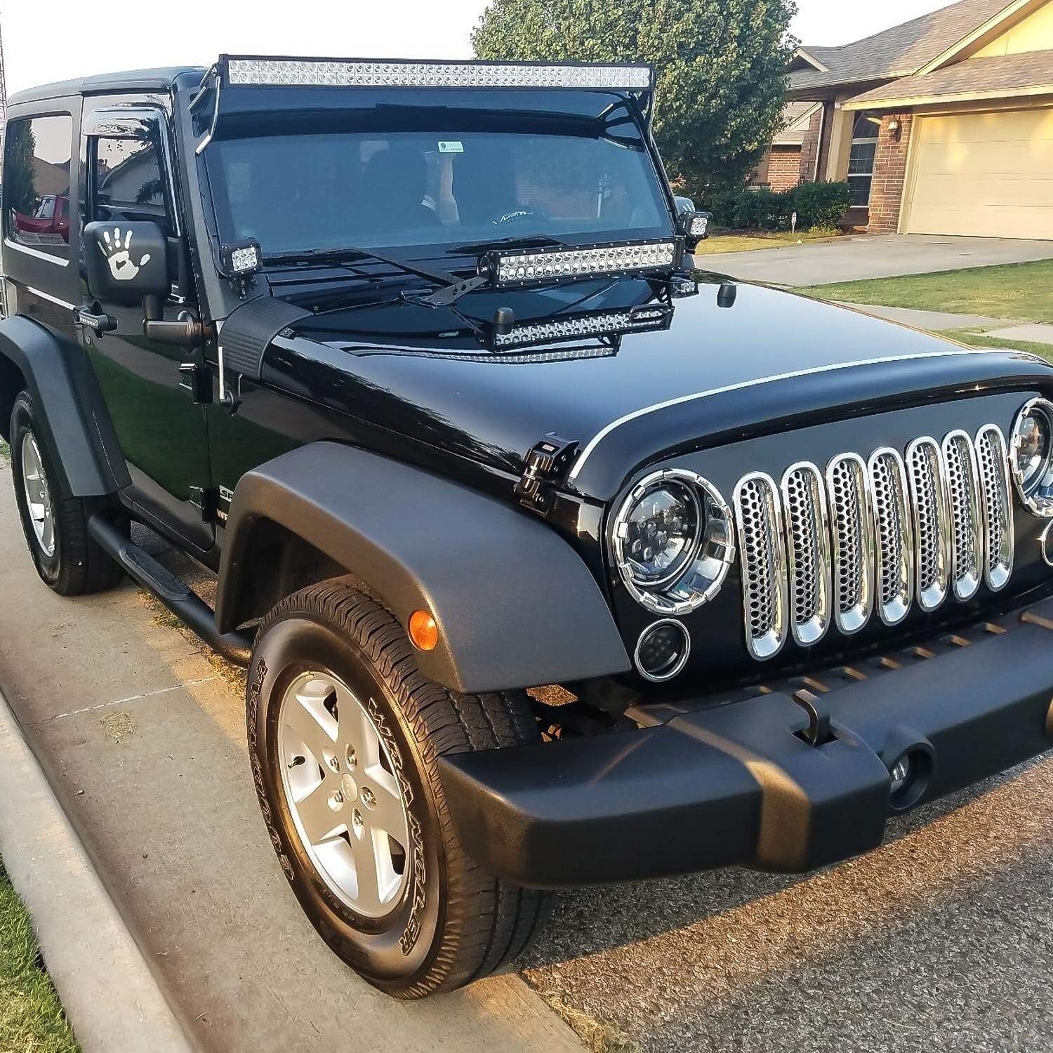 72W 12 Inch LED Light Bar with 2PCS 18W Flood LED Fog Lights - Waterproof Combo