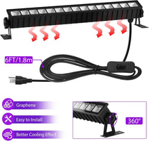 Load image into Gallery viewer, 36W Waterproof Black Light Bar Set - Ideal for Games and Fluorescent Art