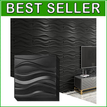 Load image into Gallery viewer, Transform Your Space with 19.7” Wavy PVC Wall Panels - Vintage Style 12-Pack