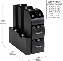 Load image into Gallery viewer, Set of 2 Non-Slip Cup and Condiment Organizers for Modern Countertop Storage