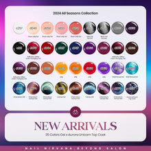 Load image into Gallery viewer, Captivating 39-Pc Gel Nail Polish Collection: Gemstone Colors for Trendy Styles