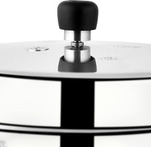 Load image into Gallery viewer, Efficient 10L Silver Pressure Cooker - Heavy-Duty Aluminum, Ergonomic Handles