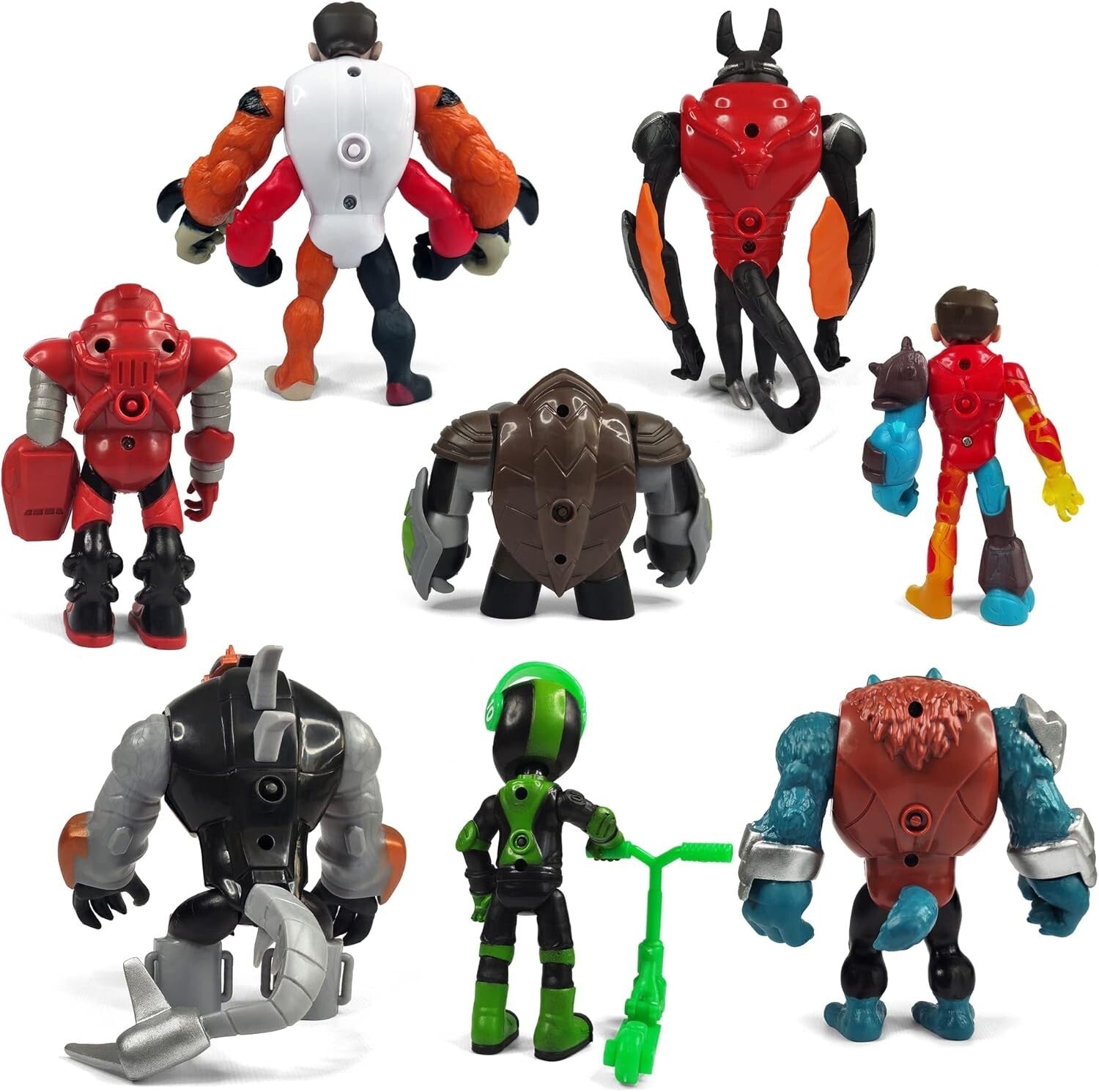 8 Iconic Ben 10 Action Figures Set - Engaging Durable Toys for Imagination