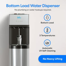 Load image into Gallery viewer, Effortless Bottom Loading Stainless Steel Water Dispenser with Safety Lock