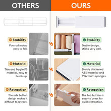 Load image into Gallery viewer, Expandable 10 Pack Drawer Dividers 4" High for Versatile Organizing Solutions