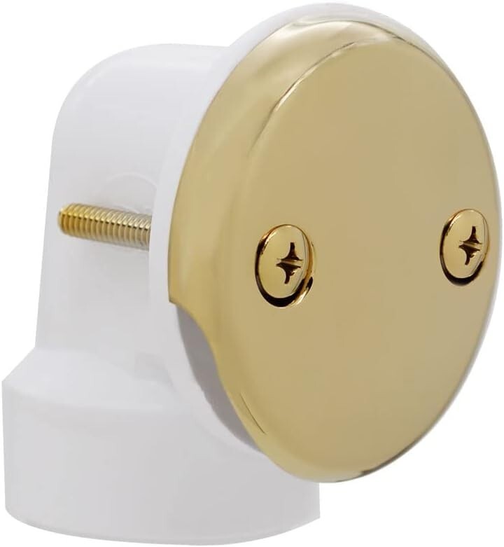 Modern 1-1/2" Bath Waste Drain Kit with Slip Joint Connections and Brass Accent