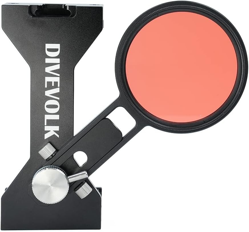 Enhance Your Underwater Photography with 67mm Red & Purple Filter Clamp Set