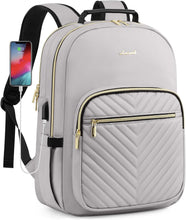 Load image into Gallery viewer, Durable Travel Backpack for Women - 17-Inch Laptop Compartment &amp; Comfy Straps