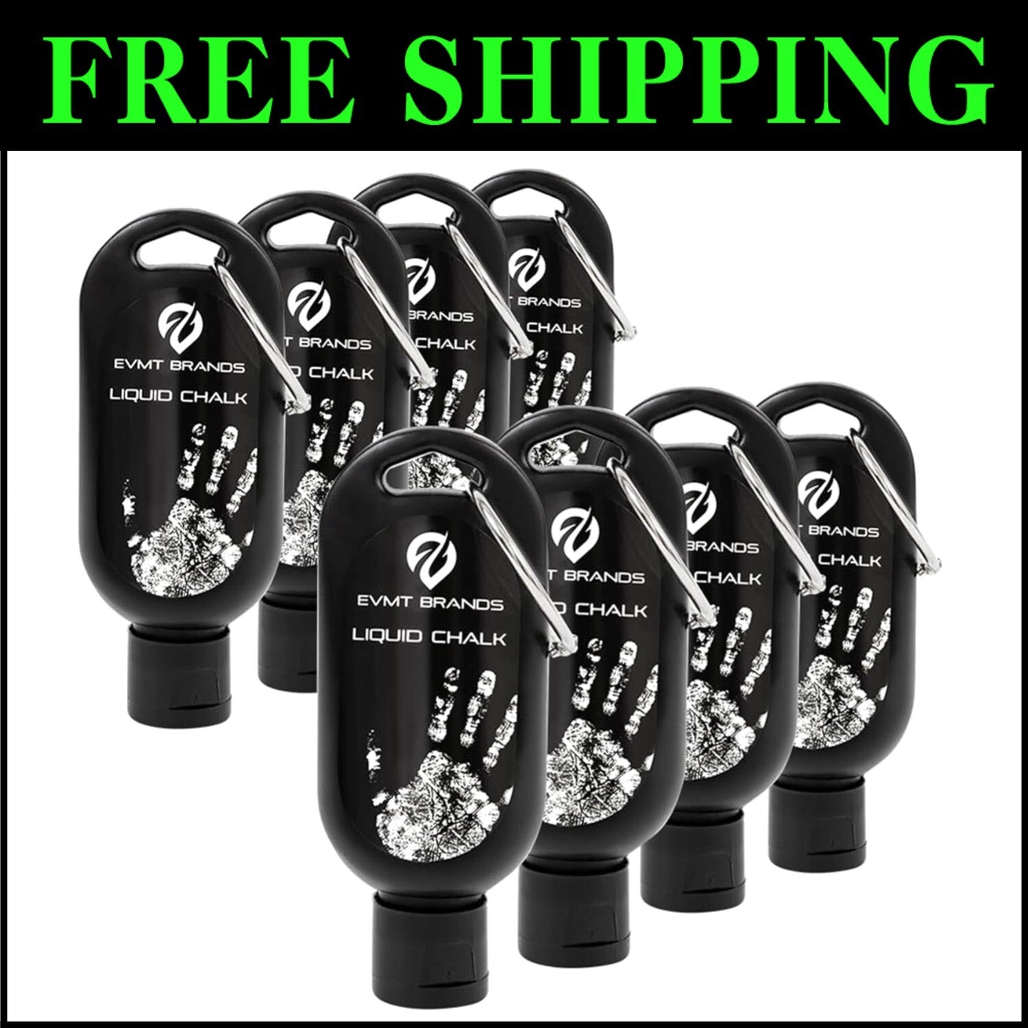 Versatile Liquid Chalk for Rock Climbing & Fitness - 8 x 50ml Squeeze Bottles
