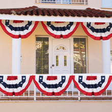 Load image into Gallery viewer, Celebrate with 12 Foldable American Flag Banners - 3x6 Feet for Patriotic Events