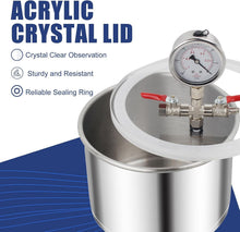 Load image into Gallery viewer, Professional-Grade Vacuum Chamber - 1.5 Gallon with High Flow Pump for Crafting