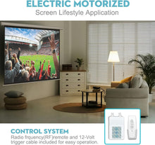 Load image into Gallery viewer, Space-Saving 120-Inch Electric Projector Screen - 4K 3D HD Perfect for Home