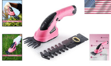 Load image into Gallery viewer, Compact Electric Grass Shear &amp; Hedge Trimmer in Pink - Perfect for Small Gardens