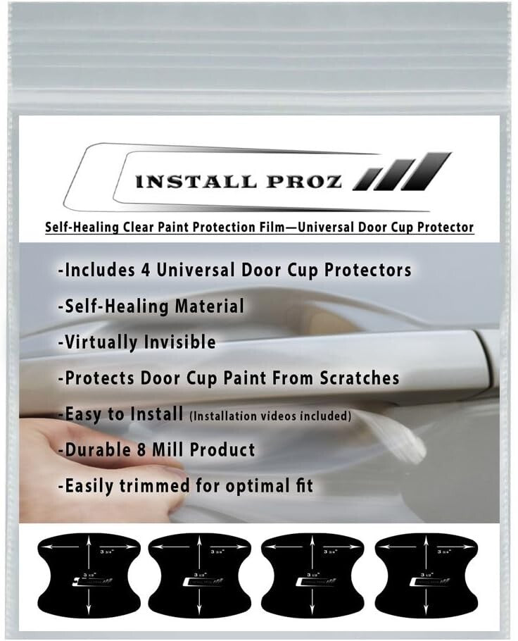 Universal Self-Healing Paint Protection Bundle with Door Edge & Cup Protectors
