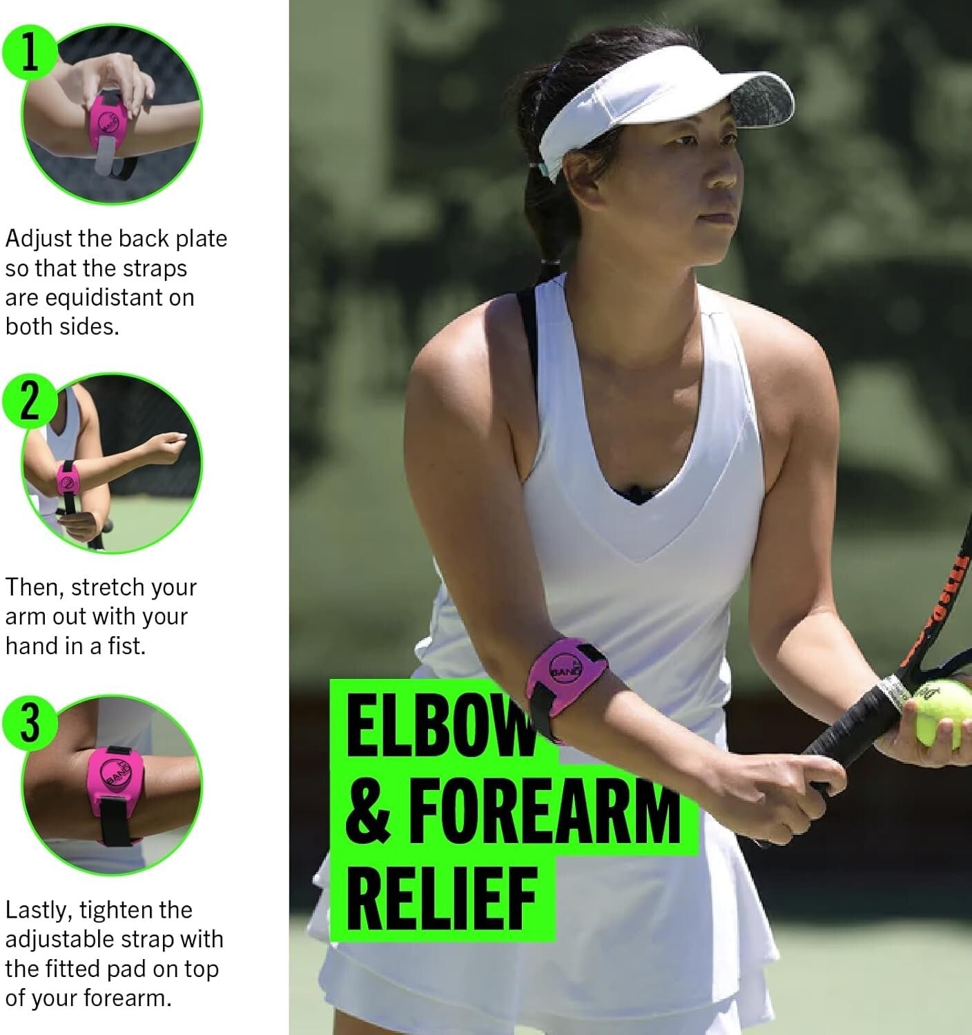 BandIT - Lightweight Elbow & Forearm Support for Arthritis and Carpal Tunnel