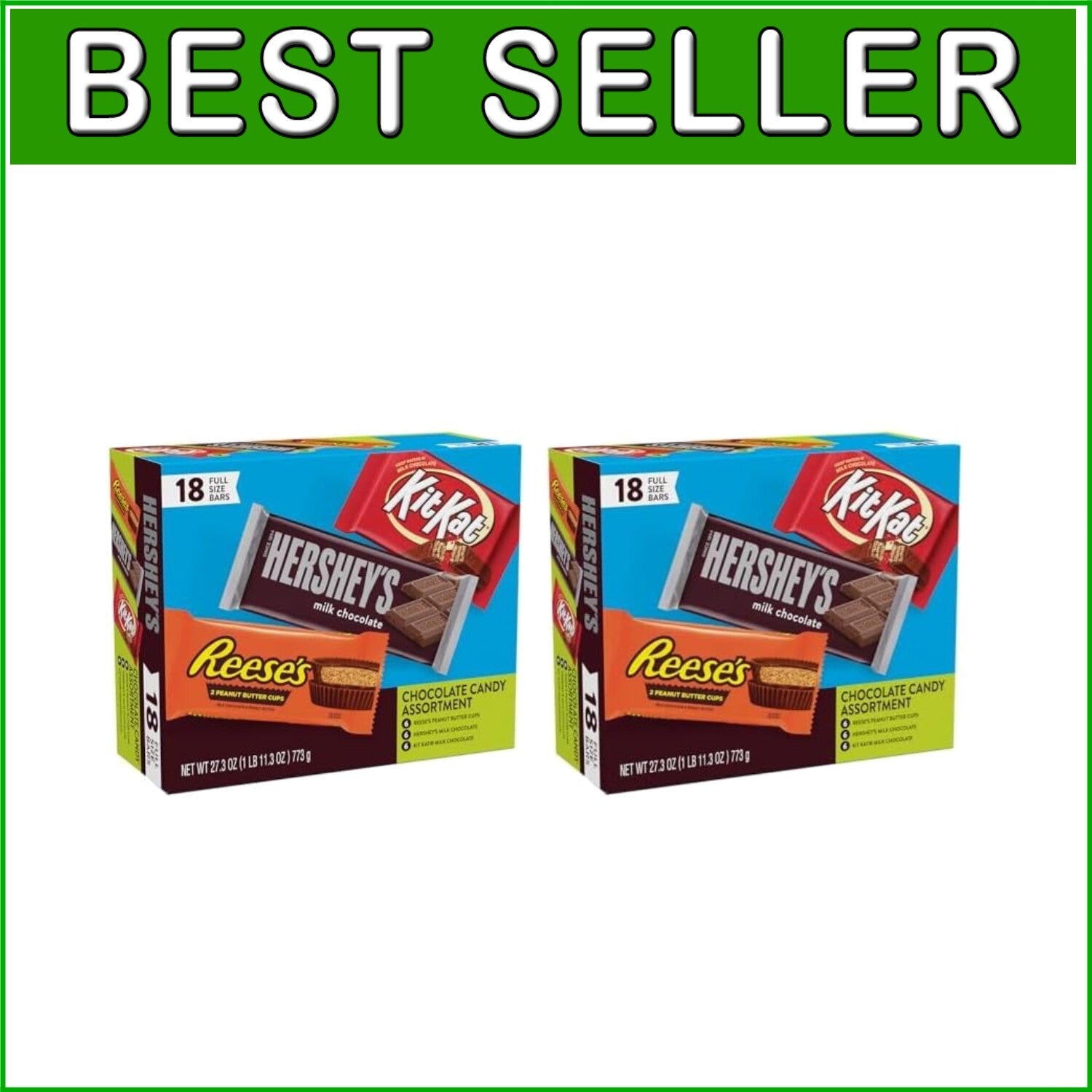 Assorted KIT KAT & REESE'S Chocolate Bars - 54.6 oz, Perfect for Celebrations