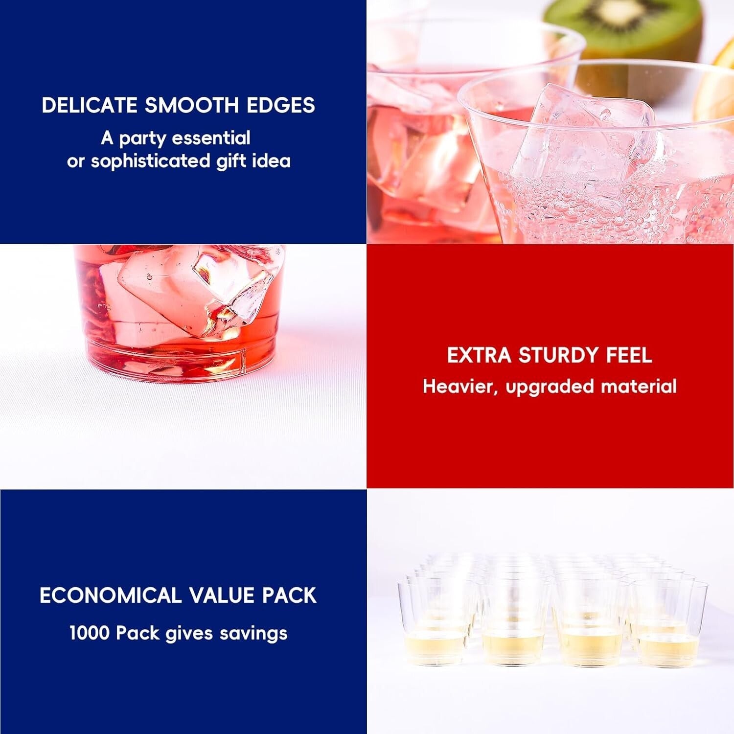 Elegant 1000 Count Disposable Shot Glasses - Ideal for Wine and Whiskey Tastings