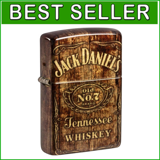 Refillable Jack Daniel's Lighter with Distinctive Click - Vintage Barrel Design