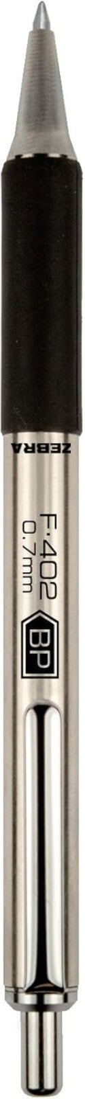 Elegant Zebra F402 Retractable Ballpoint Pen, 12 Count, Superior Writing Quality