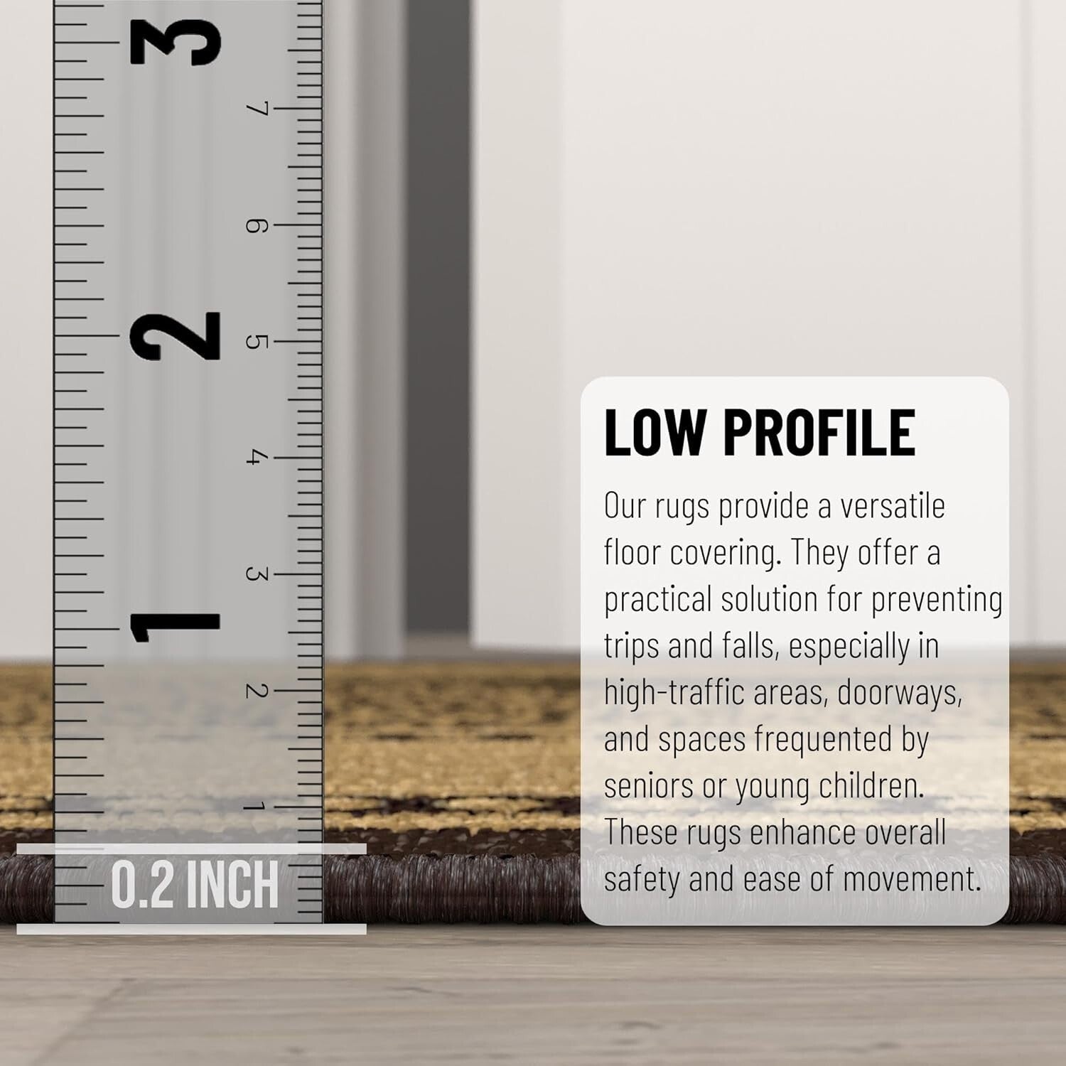 Elegant 2'7" x 9'10" Bordered Design Runner Rug for Hallway & Living Room